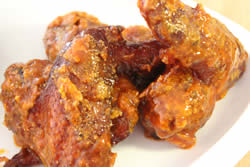 Perfectly coated with sauce
